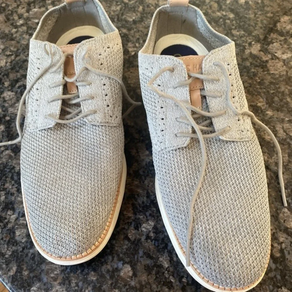 Men's Cole HAAN‎ Gray Knit Oxford Shoe 10M     83